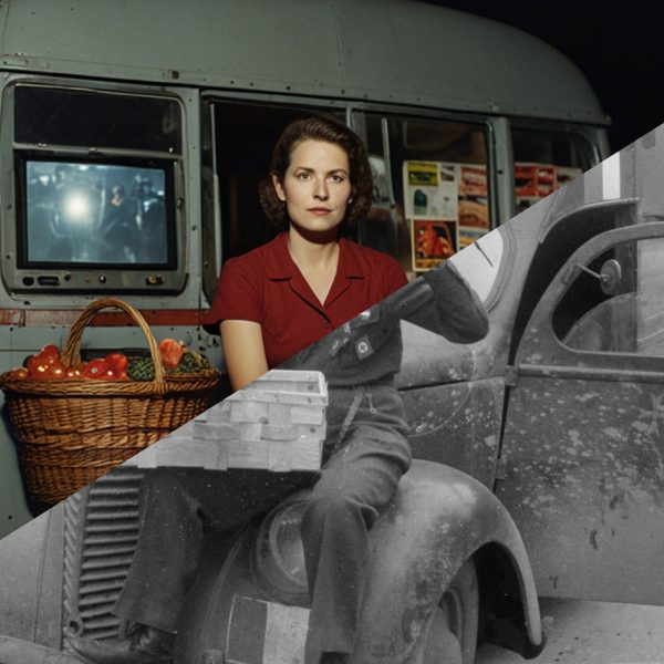Tami Notsani, Truchement, 2024, photomontage d'images : image générée par IA et photo d'archives © Auteur inconnu/ECPAD/Défense, © ADAGP.